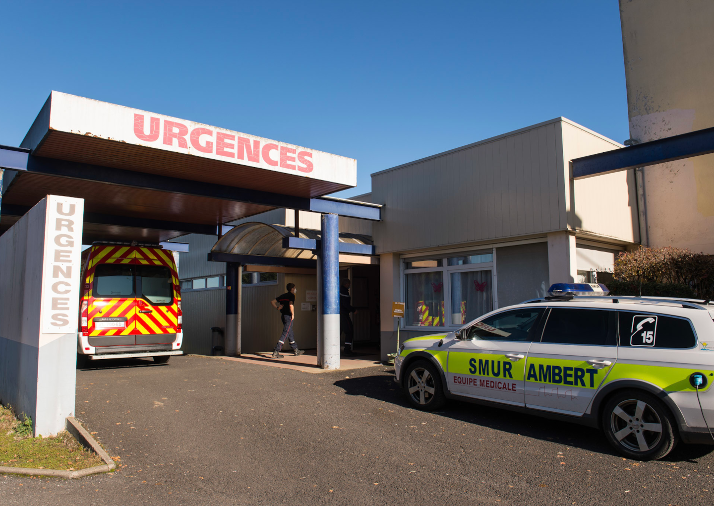 L'entrée des urgences à Ambert - © Guillaume Atger L'entrée des urgences à Ambert