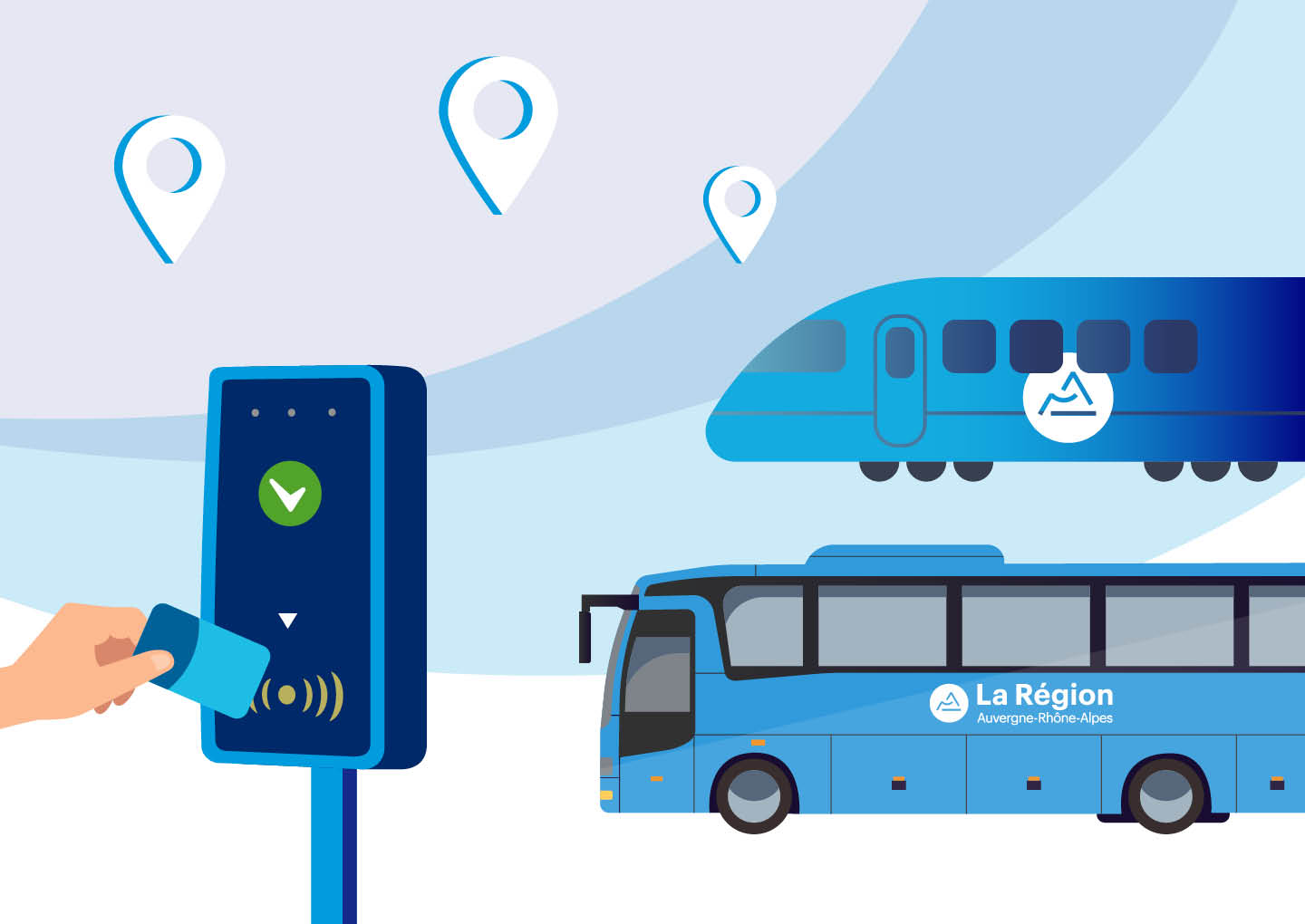 Libre accès TER Auvergne-Rhône, Léman-Express et cars interurbains - © Région Auvergne-Rhône-Alpes Libre accès TER Auvergne-Rhône, Léman-Express et cars interurbains