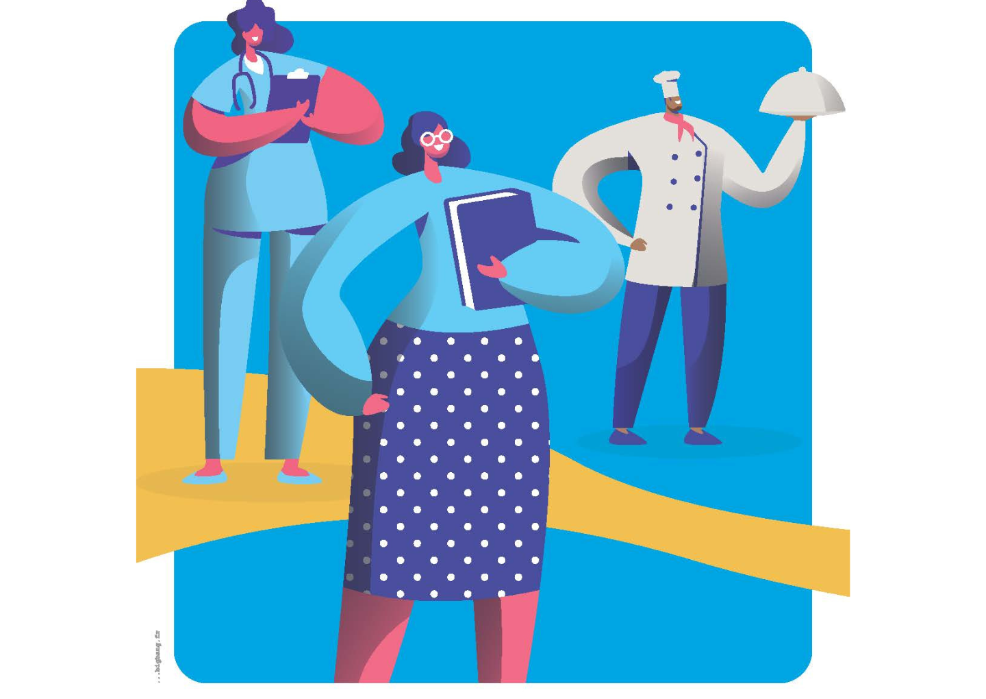 Illustration pour le salon Cité-métiers.ch l'expo - © Région Auvergne-Rhône-Alpes Illustration pour le salon Cité-métiers.ch l'expo