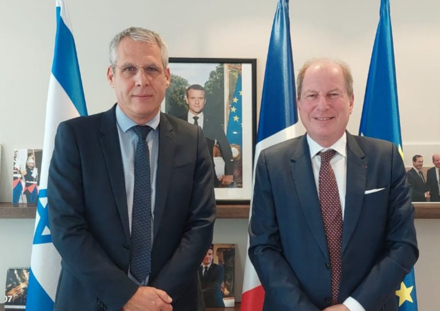 Rencontre entre Philippe Meunier et Son Excellence Monsieur Eric Danon - © Ambassade de France en Israël Rencontre entre Philippe Meunier et Son Excellence Monsieur Eric Danon