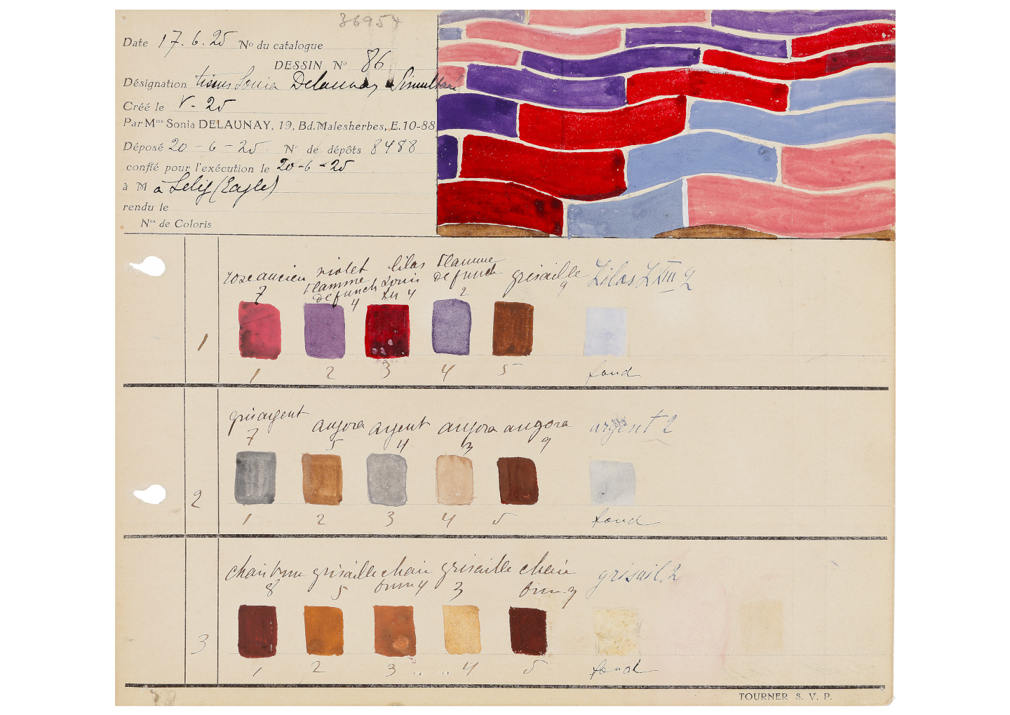 Sonia Delaunay - Musée des Tissus - © Lyon, musée des Tissus et des Arts décoratifs - Sylvain Pretto Sonia Delaunay - Musée des Tissus
