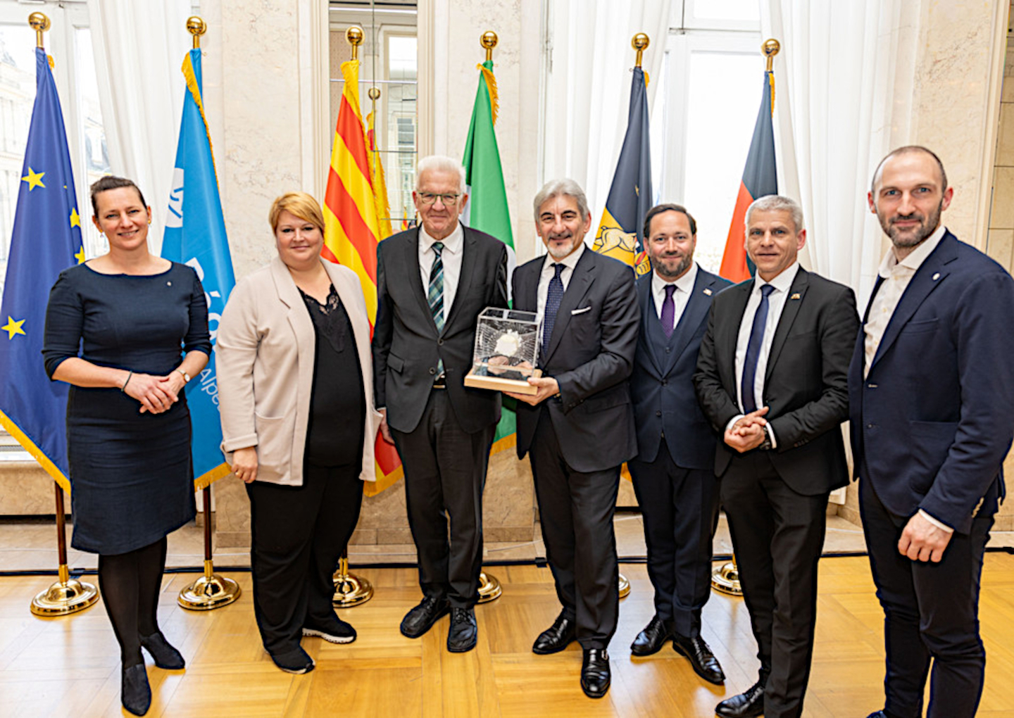Passation de présidence Quatre Moteurs - © Région Auvergne-Rhône-Alpes Passation de présidence Quatre Moteurs