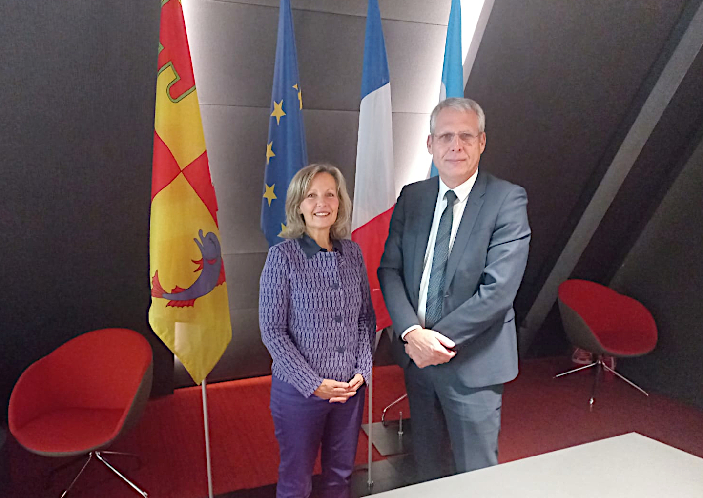 Accueil ambassadrice de France en Slovénie - © Région Auvergne-Rhône-Alpes Accueil ambassadrice de France en Slovénie