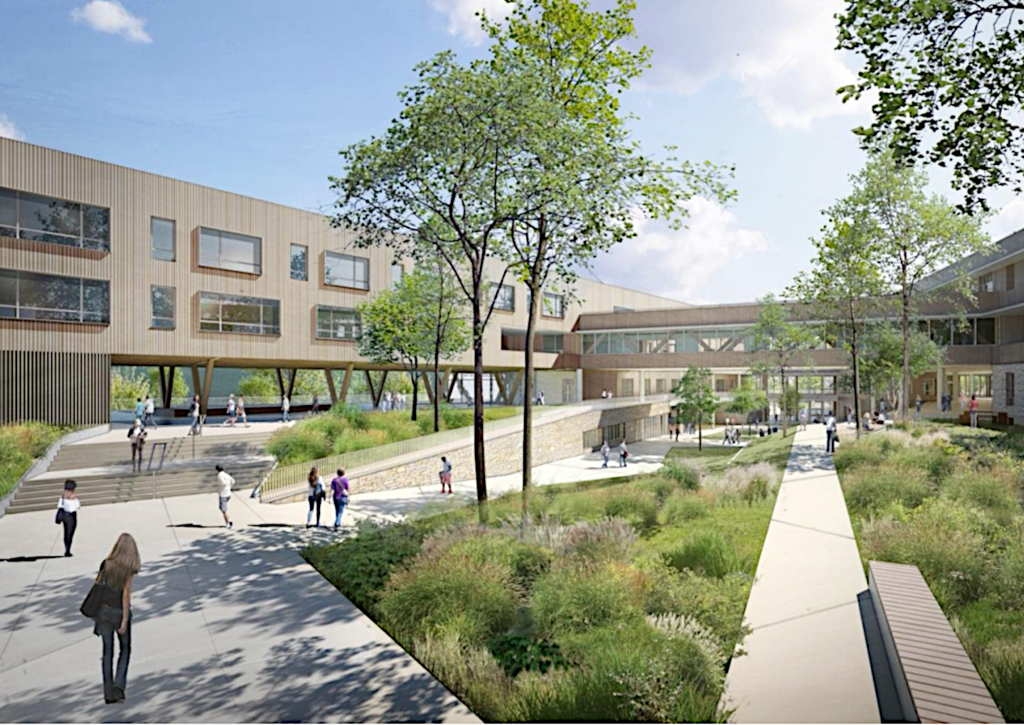 Nouveau lycée du Pays de Gex - © Epicuria Architectes Nouveau lycée du Pays de Gex