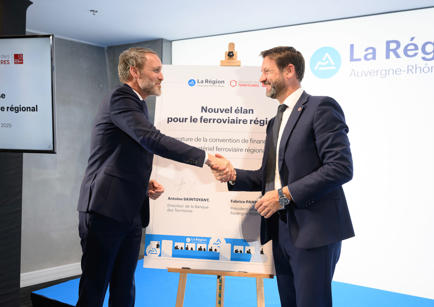 Signature convention ferroviaire 2025 - © Charles Pietri Signature convention ferroviaire 2025