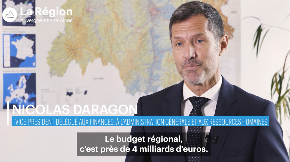 Preview image for the video "Une minute pour des projets : Nicolas Daragon parle des compétences de la Région".