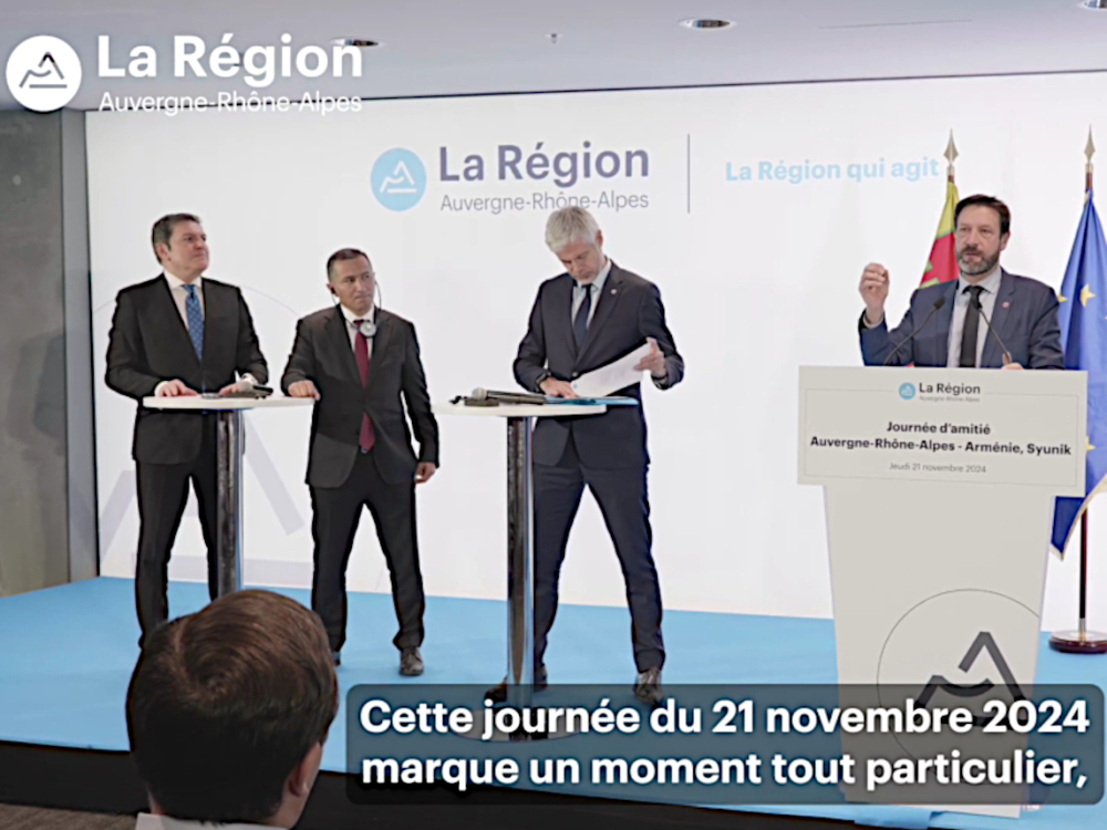 Preview image for the video "Coopération avec l'Arménie : soutien d'Auvergne-Rhône-Alpes à la région du Syunik".