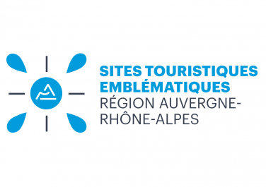 Logo des Sites touristiques emblématiques - © Région Auvergne-Rhône-Alpes Logo des Sites touristiques emblématiques