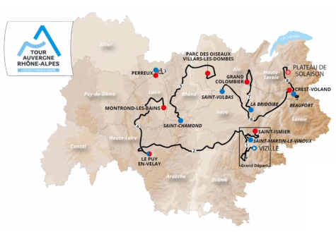 Preview image for the video "Tour Auvergne-Rhône-Alpes 2026 : Le parcours / The route".
