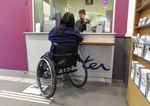 Situation de handicap dans les gares