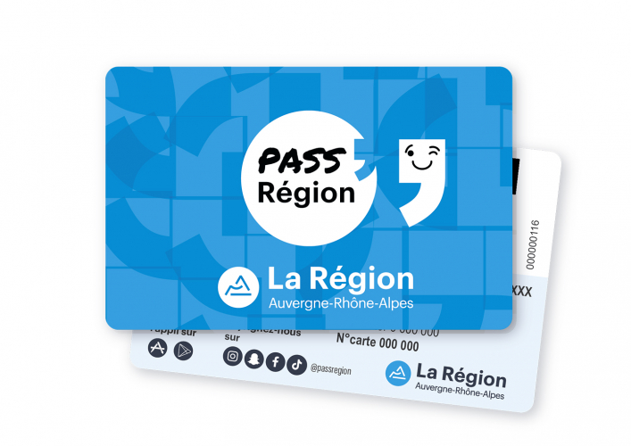 - © Région Auvergne-Rhône-Alpes Carte Pass'Région