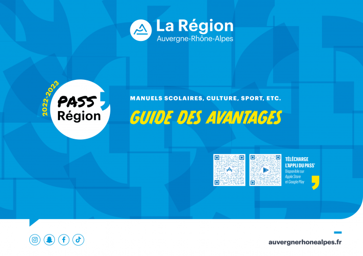 - © Région Auvergne-Rhône-Alpes Guides des avantages