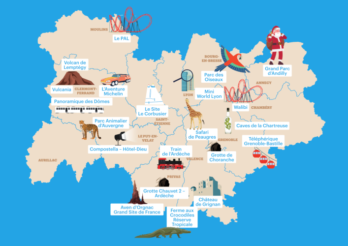 Carte des Sites Touristiques Emblématiques
