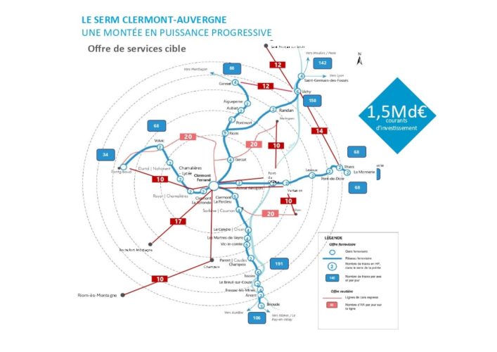 Carte SERM Clermont Auvergne