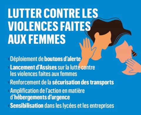 Infographie lutte conte les violences faites aux femmes - © Région Auvergne-Rhône-Alpes Infographie lutte conte les violences faites aux femmes