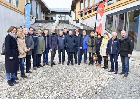 Visite sur le chantier de Meythet