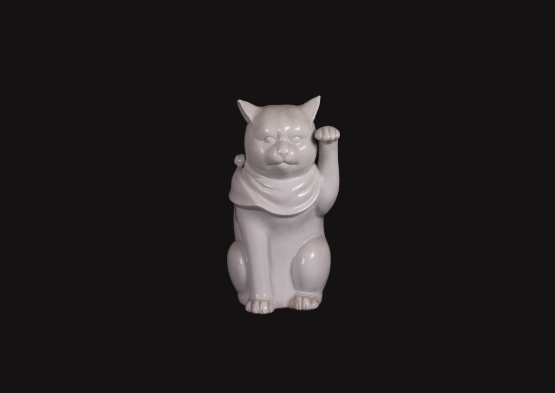 Chat dit maneki-neko, littéralement « chat qui invite »