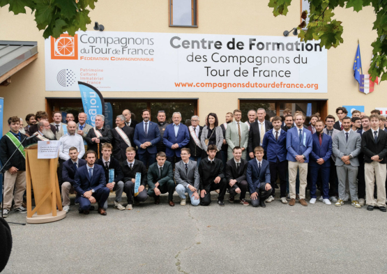inauguration CFA Compagnons du Tour de France Aigueblanche 7