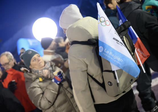 JO arrivée anneaux Courchevel 4