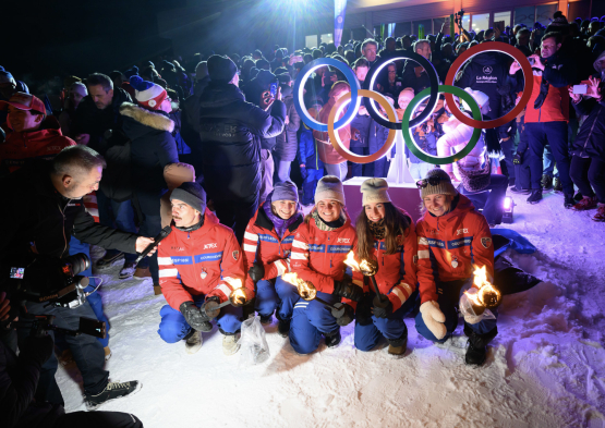 JO arrivée anneaux Courchevel 11
