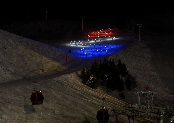 Grand Retour délégation para + drapeau Chamrousse 20