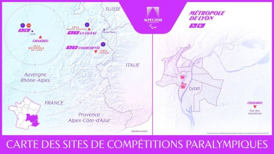 JOP 2030 - carte sites paralympiques