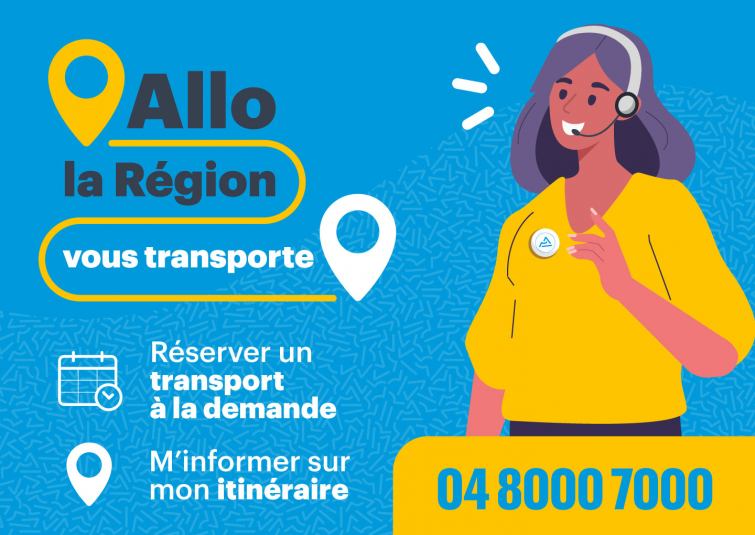 Visuel Allo la Région vous transporte