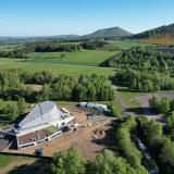 Vulcania vue aérienne planétarium