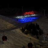 Grand Retour délégation para + drapeau Chamrousse 20