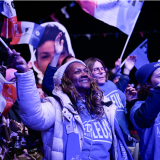 Grand Retour délégation para + drapeau Chamrousse 5