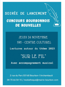 28e concours Bourbonnois de Nouvelles 28e concours Bourbonnois de Nouvelles