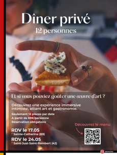 🖼️ Un dîner où l’art se savoure – Expérience immersive autour d'un artiste