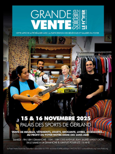 Grande Vente Solidaire du Foyer Notre-Dame des Sans-Abri