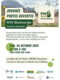Journée Portes ouvertes sur le site de méthanisation MW bioénergie