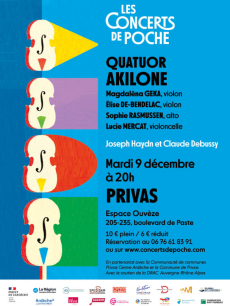 Les Concerts de Poche - Quand Debussy rencontre Haydn : une soirée tout en cordes à Privas !
