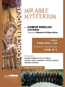"Mirabile Mysterium" Concert de Musique Sacrée en entrée libre