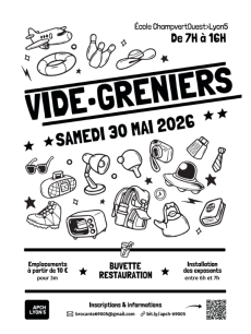 VIDE  GRENIERS du groupe Champvert - Lyon 5