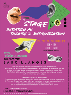 Stage d'initiation au théâtre d'improvisation