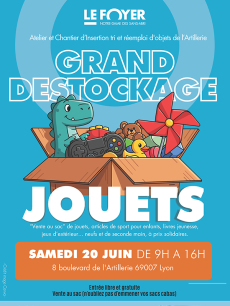 Grand déstockage de jouets du Foyer Notre-Dame des Sans-Abri