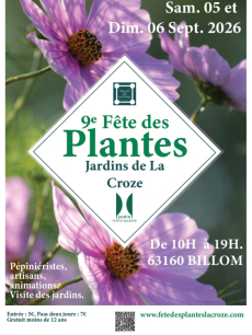 9 eme Fête des Plantes aux Jardins de La Croze