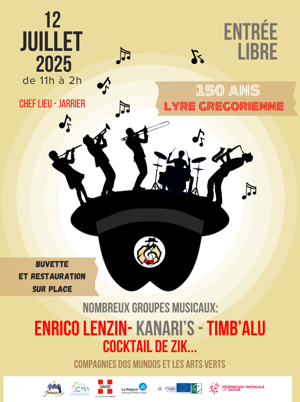 150 ans de la Lyre Grégorienne de Jarrier 150 ans de la Lyre Grégorienne de Jarrier