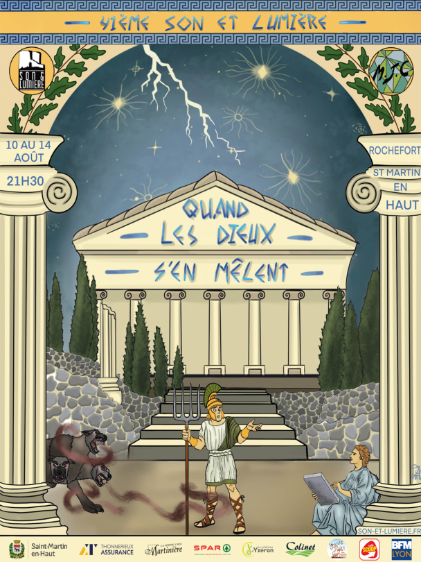 SON & LUMIÈRE 2025 - “QUAND LES DIEUX S’EN MÊLENT” SON & LUMIÈRE 2025 - “QUAND LES DIEUX S’EN MÊLENT”