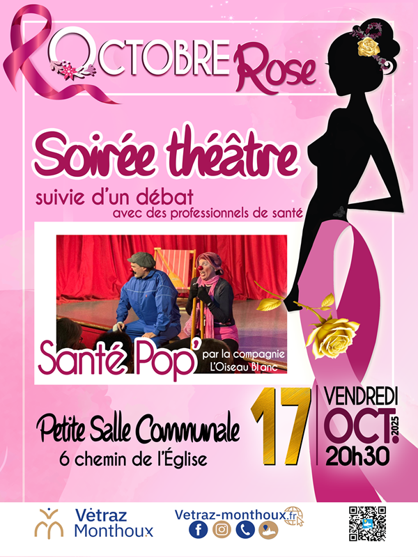 Soirée théâtre en faveur d'Octobre Rose Soirée théâtre en faveur d'Octobre Rose