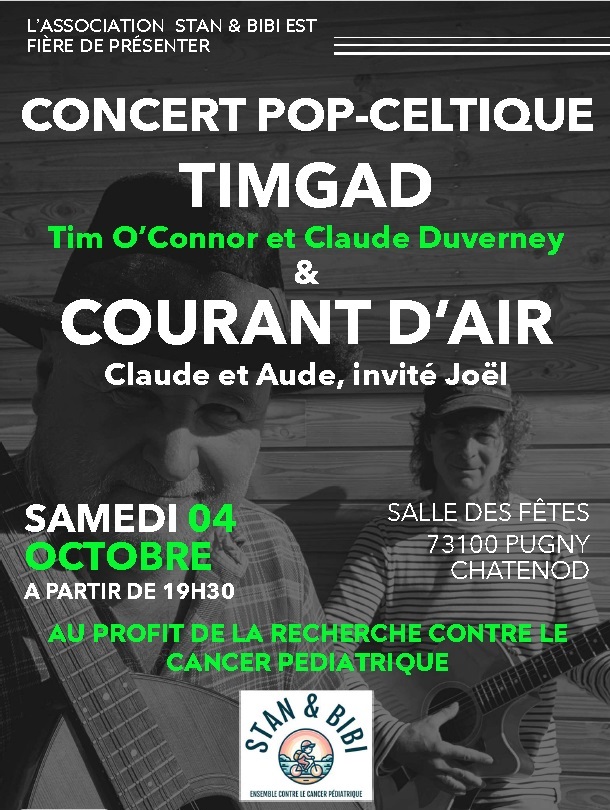 Concert Pop-Celtique pour la recherche contre le cancer pédiatrique Concert Pop-Celtique pour la recherche contre le cancer pédiatrique