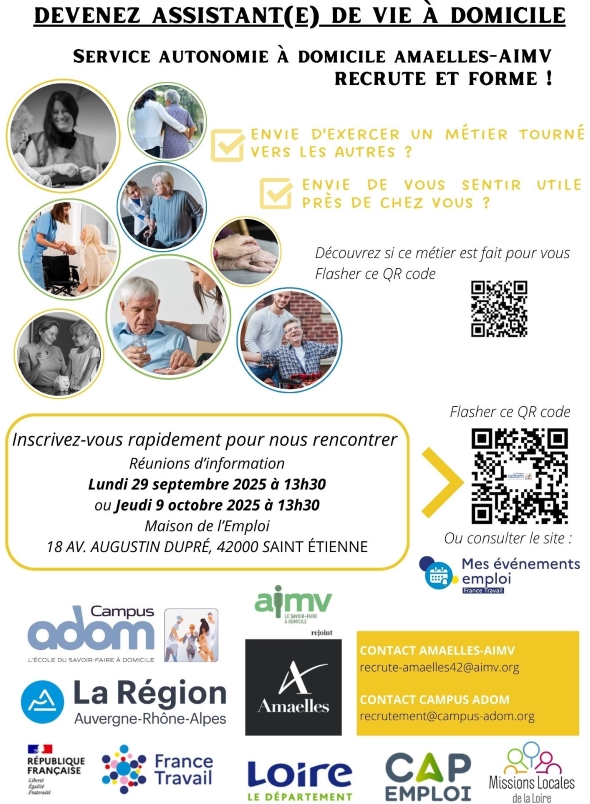 Formation pour devenir Assistant(e) de vie à domicile Formation pour devenir Assistant(e) de vie à domicile