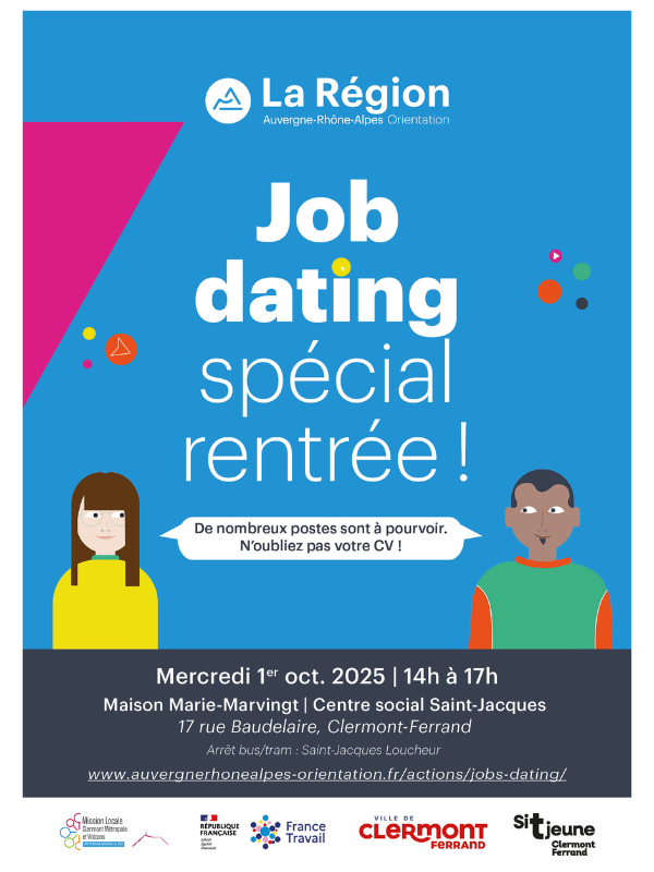 Job dating spécial rentrée Job dating spécial rentrée